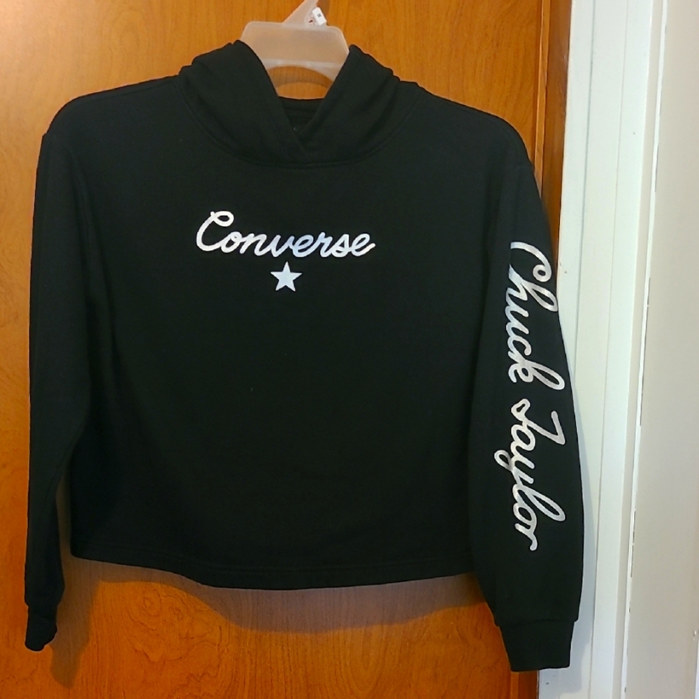 Size XL (13-15 Yrs) Converse Black  Hoodie